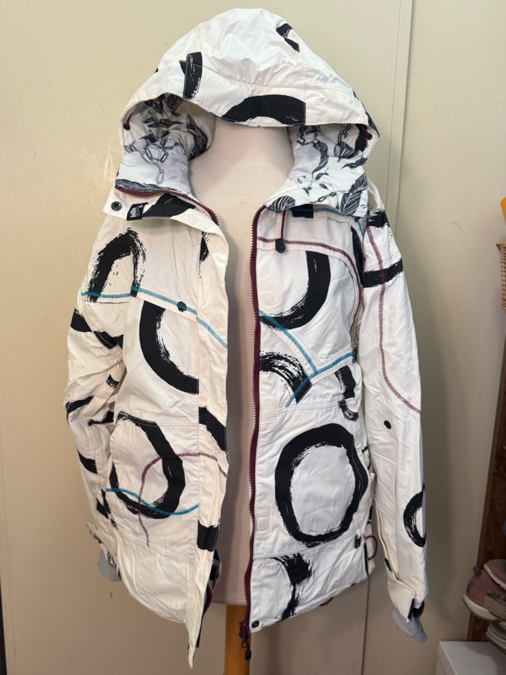 Billabong PIONEER White black ski Jacket medium